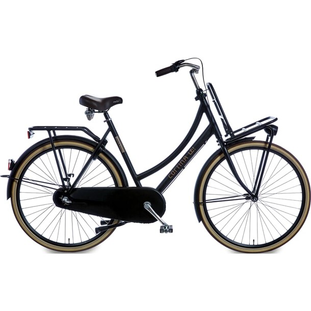 CORTINA U4 TRANSPORT DAMESFIETS JET BLACK MATT 28 INCH 3RN