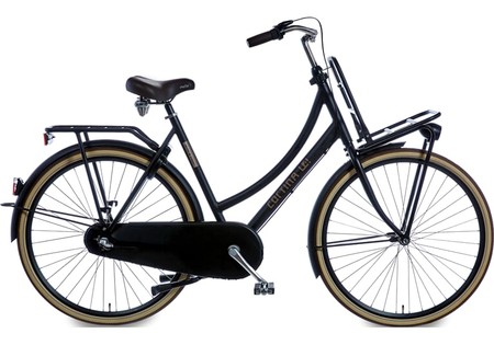 CORTINA U4 TRANSPORT DAMESFIETS JET BLACK MATT 28 INCH 3RN