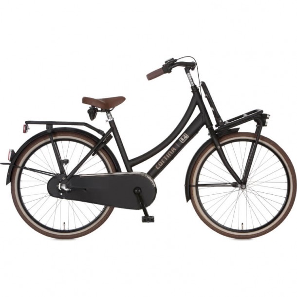 CORTINA U4 TRANSPORT MINI MEISJESFIETS MATT JET BLACK 24 INCH 3RN